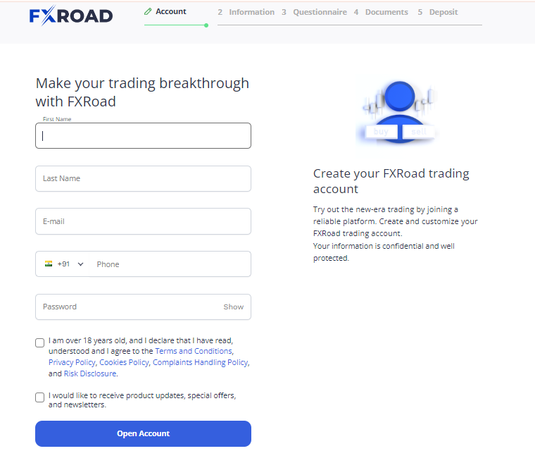 FXRoad account