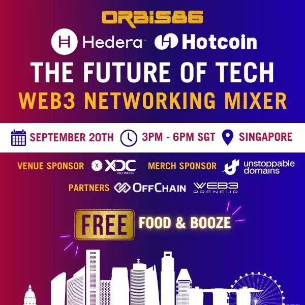 Orbis X Hotcoin X Hedera - The Future of Tech: Web3 Networking Mixer