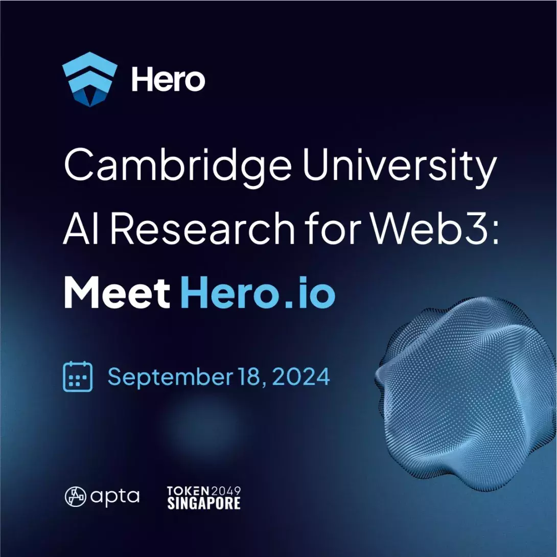 Pioneering AI in DeFi: Hero.io and Global Tech Leaders to Present Breakthroughs at Token2049 Side Events